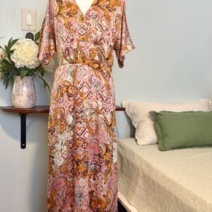Chicos Paisley kimono dress NWT